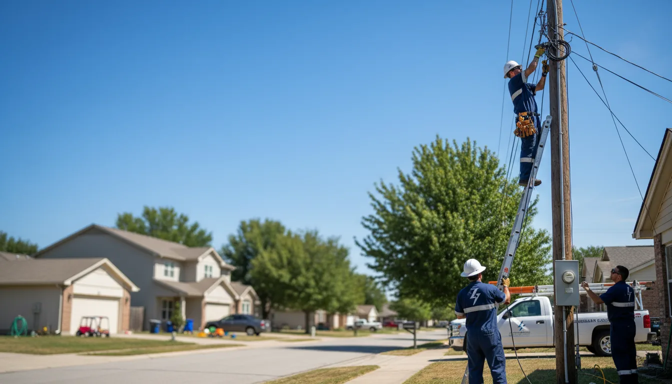 Residential electrician providing installation services in Shields, ND
